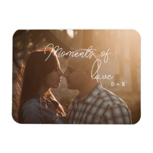 Moments of love, couple in love magnet