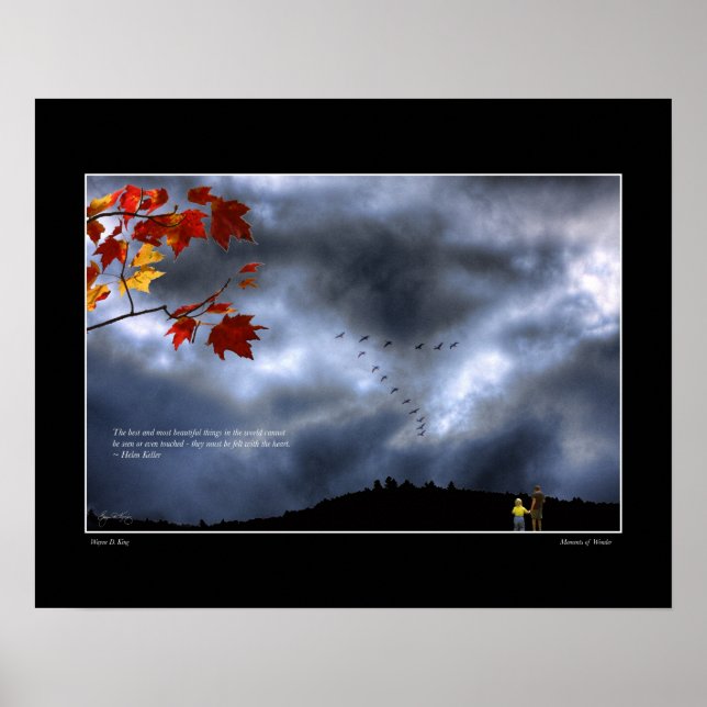 Moments of Wonder Poster - Helen Keller Quote (Front)