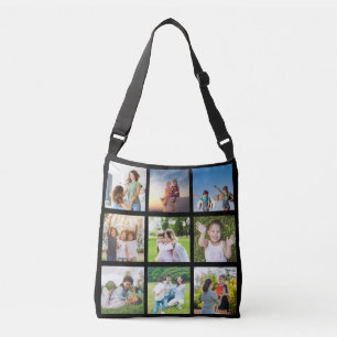 Moments Treasured: Customizable 9 Photo Collage Crossbody Bag