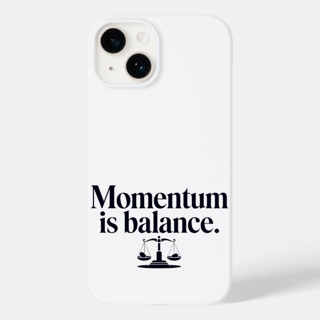 Momentum is Balance - Typography Case-Mate iPhone Case (Back)