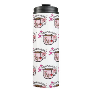 Momfulness Floral Tea Cup Seamless Pattern
