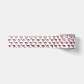Momfulness Floral Tea Cup Seamless Pattern Satin Ribbon