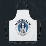 Momhiach Jewish Hanukkah 2025 Mum Jew  Apron<br><div class="desc">Jewish mum humour,  Hanukkah 2025 laugh,  witty Jewish joke,  mum and faith blend,  Hebrew pun fun,  festival of lights twist,  cultural parenting humour,  Jewish pride 2025,  Hanukkah mum vibe,  tradition meets mum life</div>