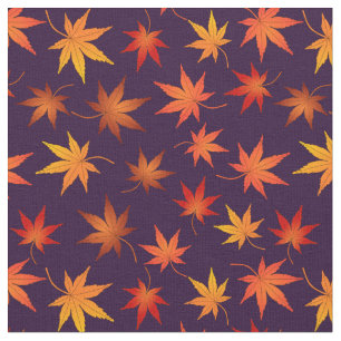 Momiji Pattern - Japanese Maple Leaf in Autumn Fabric