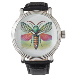 Momisis insect 180724IREF233 - Watercolor Watch