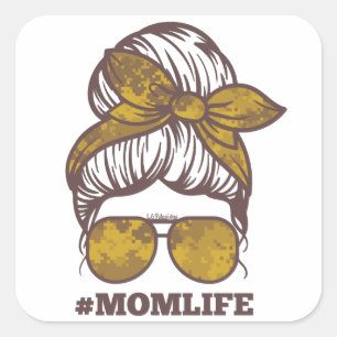 #MOMLIFE funny mother's day gift idea Square Sticker