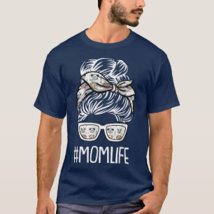 MomLife MothersDay Dog Puppy Pet Lover Mama Mummy T-Shirt