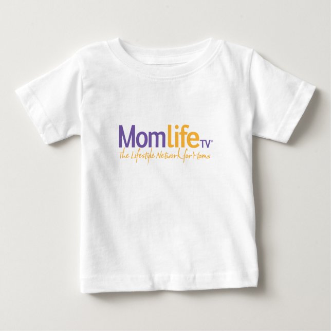 MomLifeTV® Baby Tee - White (Front)