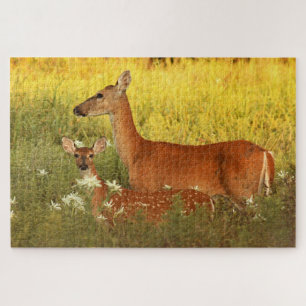 Momma and Baby Deer Jigsaw Puzzle