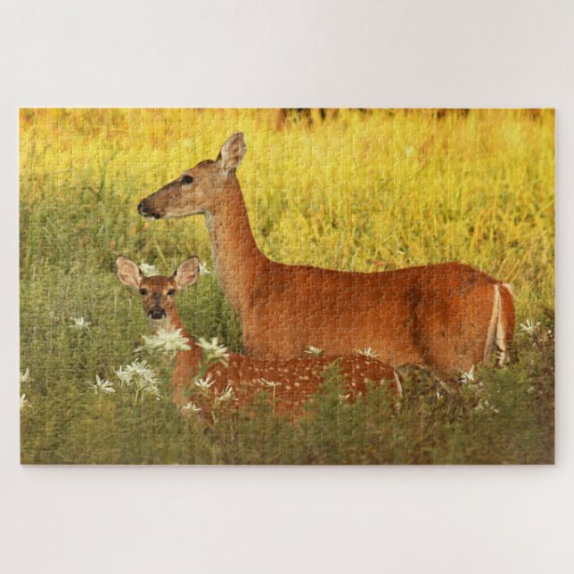 Momma and Baby Deer Jigsaw Puzzle (Horizontal)