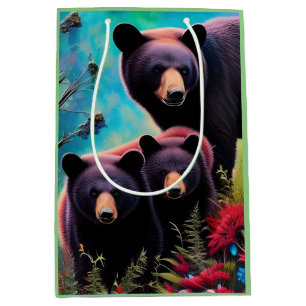 Momma Bear and cubs Medium Gift Bag