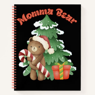 Momma Bear Christmas Notebook