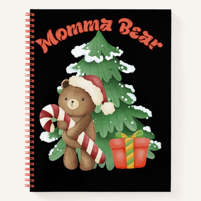 Momma Bear Christmas Notebook (Front)
