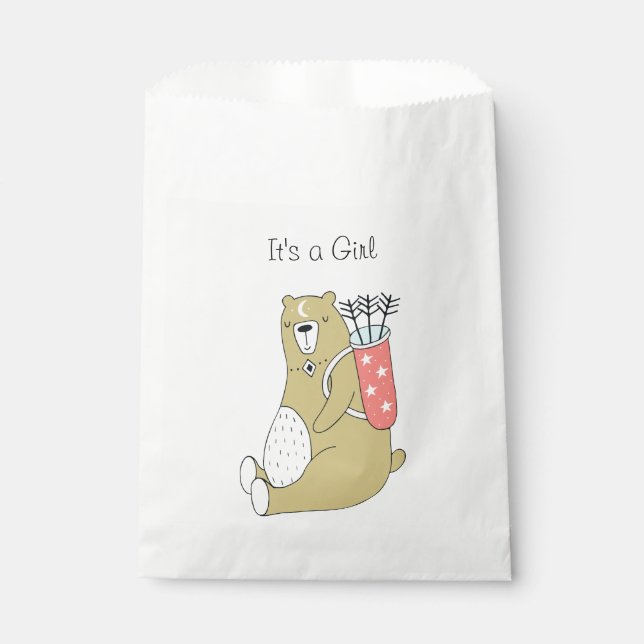 Momma Bear | It's A Girl | Gift Favour Bag (Front)