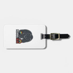 Momma Bear Rainbow Vintage Engraving Shirt Design  Luggage Tag