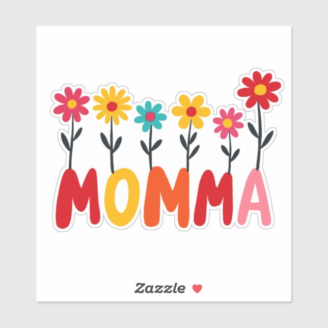 MOMMA Bloom – Whimsical Floral Hand-Drawn Art (Sheet)