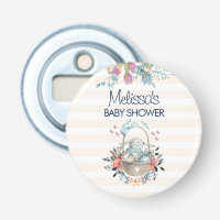 Momma Bunny in Basket & Tulip Florals Baby Shower
