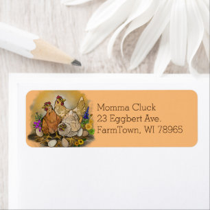 Momma Cluck's Farm Fresh  Return Address Label