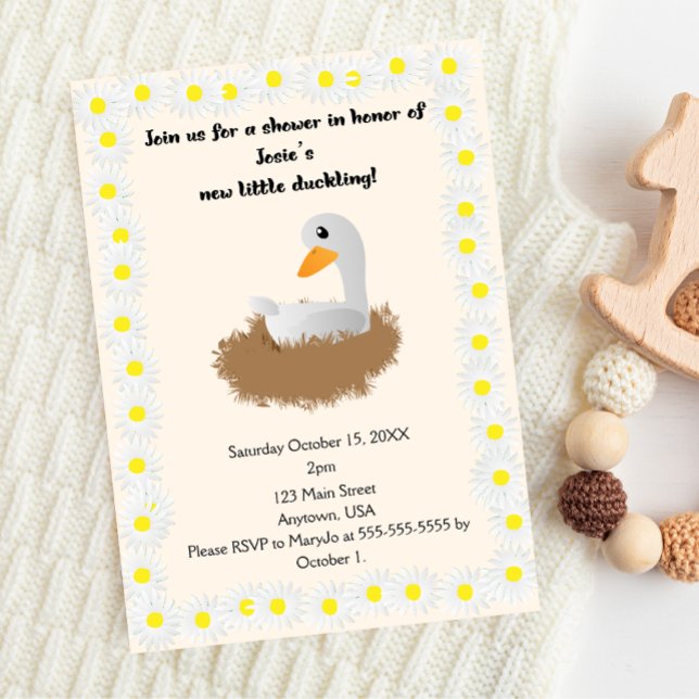 Momma Duck Baby Shower Invitation (Creator Uploaded)