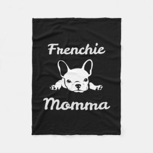 Momma. French Bulldog Lover Mum Fleece Blanket