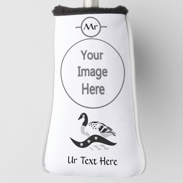 Momma Goose Swimming Golf Head Cover (Rotate 90)