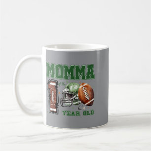 Momma Of The 1 Year Old Football Lover 1st Coffee Mug