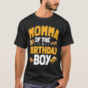 Momma of the Birthday Boy Construction Worker Bday T-Shirt