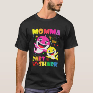 Momma Of The Birthday Shark Dad, Mum Matching Fami T-Shirt