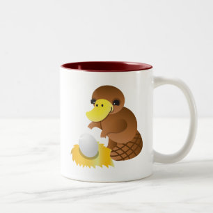 MOMMA platypus Two-Tone Coffee Mug