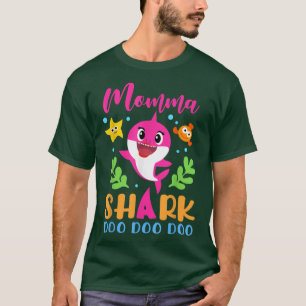 Momma Shark Momma Shark Lover Family Mothers Day T-Shirt