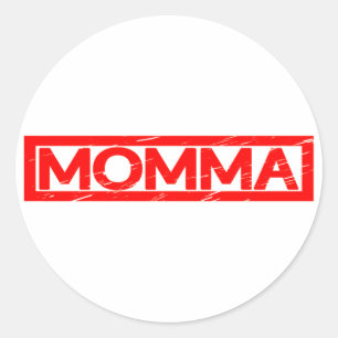 Momma Stamp Classic Round Sticker