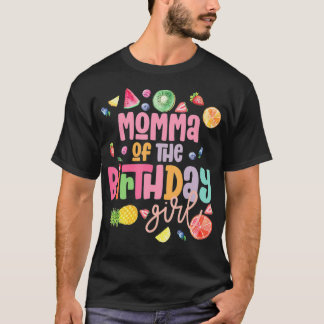 Momma Twotii Frutti 2YearOld Fruit Tropical Birthd T-Shirt