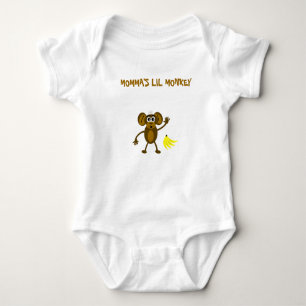 Momma's Lil Monkey Baby Bodysuit