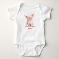 Momma's Little Piggy - Cute Watercolor Pig