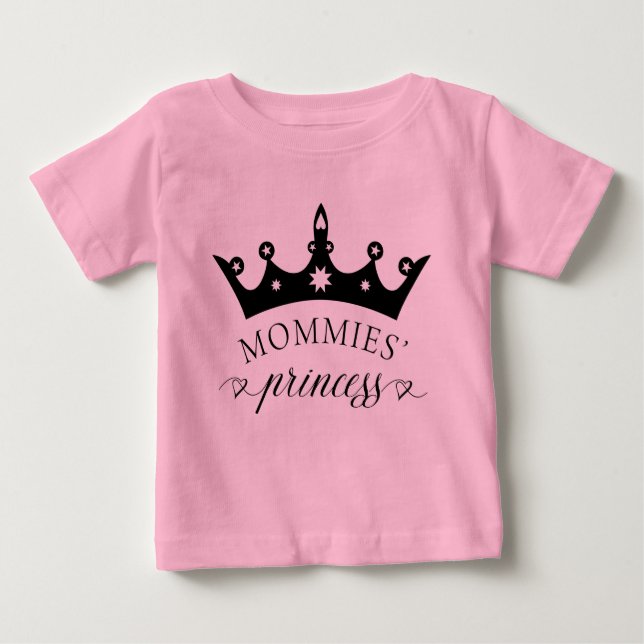 Mommies' Princess Baby Tutu Lesbian Parents Baby T-Shirt (Front)