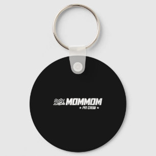 Mommom Pit Crew Race Car Birthday Family Racing  Key Ring