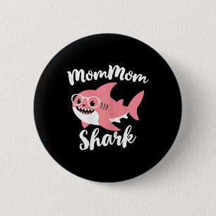 Mommom Shark Mother's Day Grandma Funny Mum-mum 6 Cm Round Badge