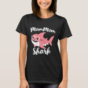 Mommom Shark Mother's Day Grandma Funny Mum-mum T-Shirt