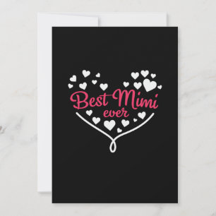 Mommy Art Best Mimi Ever Invitation