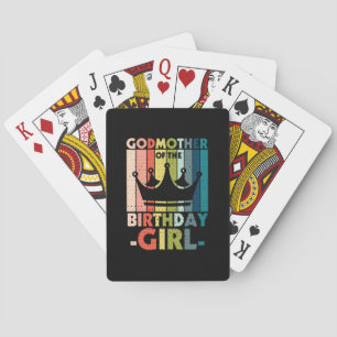 Mommy Art Godmother Of The Birthday Girl Playing Cards