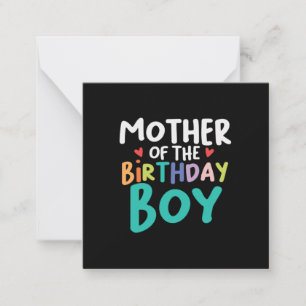 Mommy Art Mother Of The Birthday Boy Card