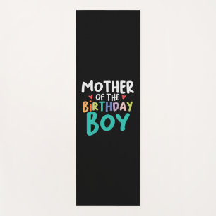 Mommy Art Mother Of The Birthday Boy Yoga Mat