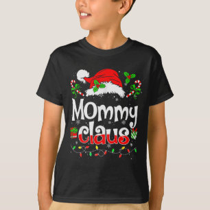 Mommy Claus Shirt Christmas Lights Pajama Family M