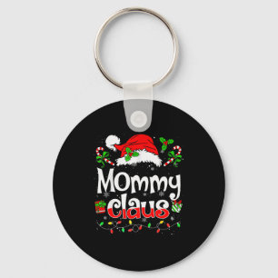 Mommy Claus Shirt Christmas Lights Pajama Family M Key Ring