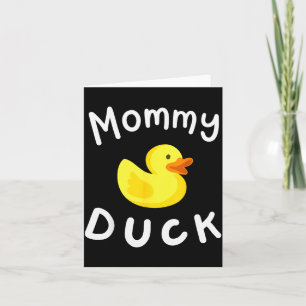 Mommy Duck Birthday Rubber Duck Lover Family Match Card