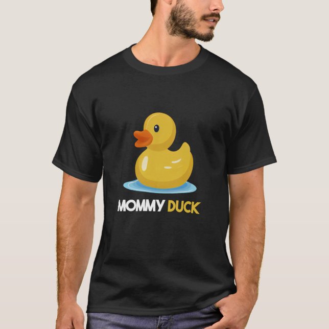 Mommy Duck Family Parents Mother's Day Duckling Ba T-Shirt (Front)