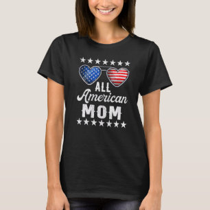 Mommy Fourth Of July Womens All American Mom Us F T-Shirt