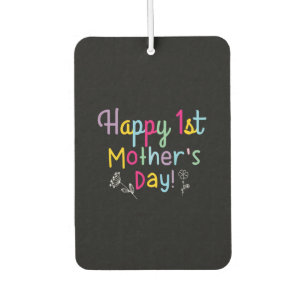 Mommy Gift Happy First Mother's Day Car Air Freshener
