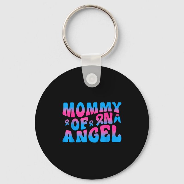 Mommy Of An Angel Infant Loss Remembrance  Key Ring (Front)