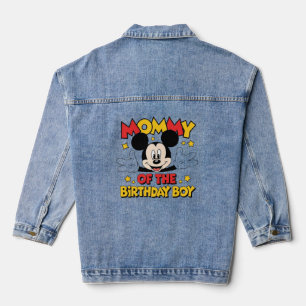 Mommy of the Birthday Boy Cute Cartoon T-Shirt Denim Jacket